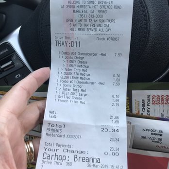Sonic Drive-In - My order.. - Burgers Near Me - Murrieta, California Sonic Drive-In - My order.. - Burgers Near Me - Murrieta, California