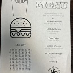Kids menu (December 2023) Kids menu (December 2023)