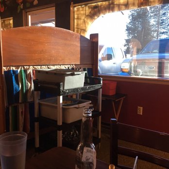 Cinco De Mayo Mexican Restaurant - Our view across the table, dirty dishes and sloppy rag bucket - Mexican Near Me - La Pine, Oregon Cinco De Mayo Mexican Restaurant - Our view across the table, dirty dishes and sloppy rag bucket - Mexican Near Me - La Pine, Oregon