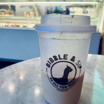 Bibble & Sip - Iced bourbon caramel latte - Coffee & Tea Near Me - New York, New York Bibble & Sip - Iced bourbon caramel latte - Coffee & Tea Near Me - New York, New York
