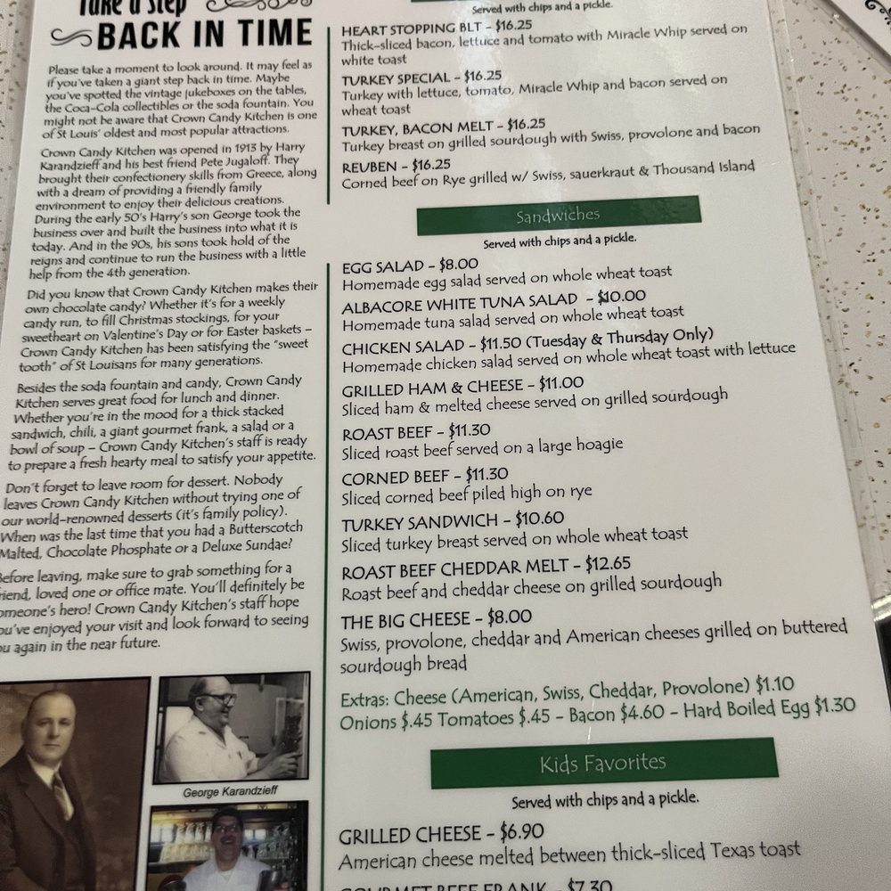 Crown Candy Kitchen - Menu - Candy Stores Near Me - St. Louis, Missouri