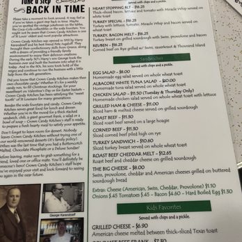 Crown Candy Kitchen - Menu - Candy Stores Near Me - St. Louis, Missouri