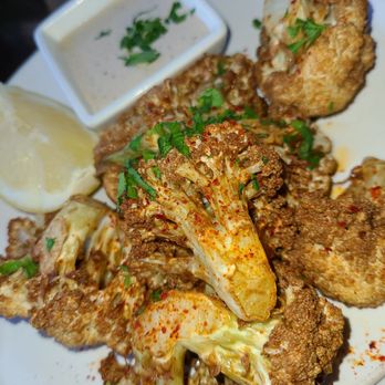 The Olive Restobar - Crispy Cauliflower- not much to it but surprisingly good - Mediterranean Near Me - Downey, California