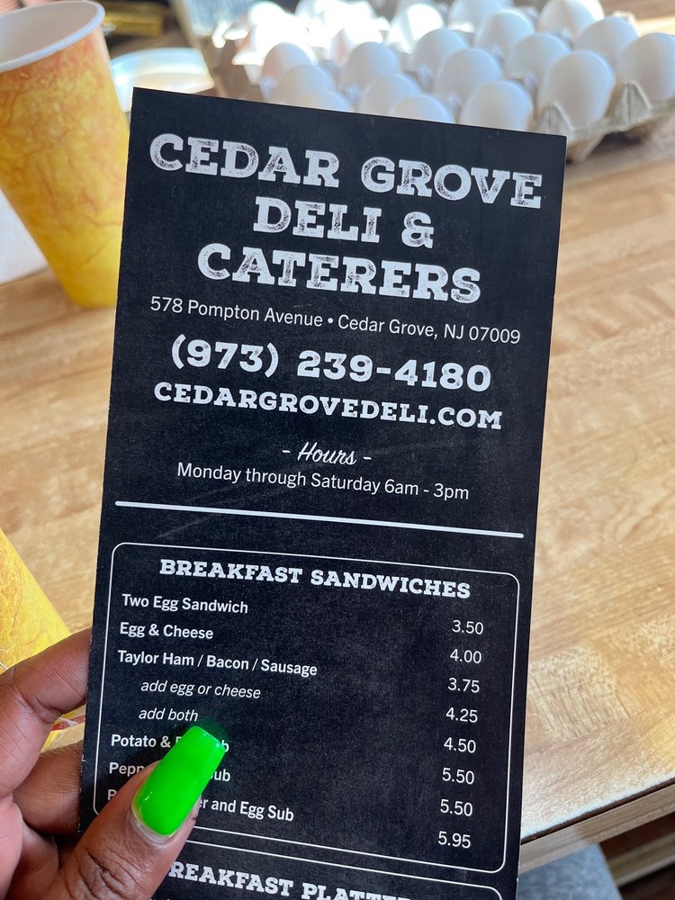 CEDAR GROVE DELI Updated September 2024 15 Reviews 578 Pompton