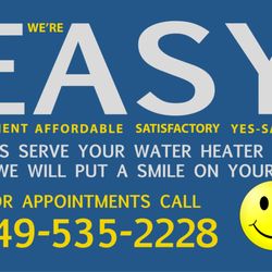 USA Water Heaters - We're EASY to work with! Call us at 949-535-2228