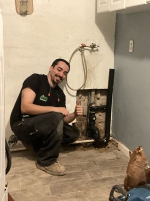 Drain Repair - Our team was called out today to address a plumbing issue. It seems the galvanized 90 elbow drain and laundry drain were in desperate need of replacement. Not a standard job as it involved replacing a cast iron Santee that was hidden under concrete. A bit of jackhammering was needed to reveal and replace the worn-out piece. Ensure no leak was our top priority, so every repair was meticulously checked. Finally, with the help of a good old-fashioned hydro scrub, we restored flow to both laundry and kitchen lines. Another successful day in the world of plumbing! Drain Repair - Our team was called out today to address a plumbing issue. It seems the galvanized 90 elbow drain and laundry drain were in desperate need of replacement. Not a standard job as it involved replacing a cast iron Santee that was hidden under concrete. A bit of jackhammering was needed to reveal and replace the worn-out piece. Ensure no leak was our top priority, so every repair was meticulously checked. Finally, with the help of a good old-fashioned hydro scrub, we restored flow to both laundry and kitchen lines. Another successful day in the world of plumbing!