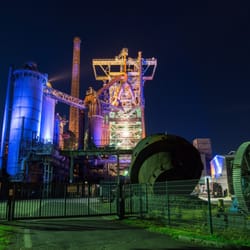 Westfälisches Industriemuseum Henrichshütte - Beleuchtung bei Nacht
