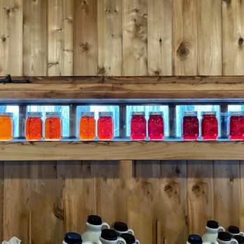 Durham Sugarhouse - As the syrup-making season goes on, the syrup batches go from a very light color to a dark color. - Specialty Food Near Me - Durham, Connecticut