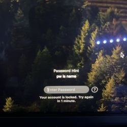 Greenbacks Pawnshop - This is my Macbook unable to open with some random user on after I had wiped everything.