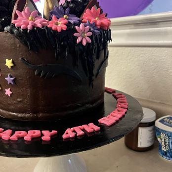 Emily’s cake house - You can see at the bottom how the cake is collapsing. - Custom Cakes Near Me - Schertz, Texas Emily’s cake house - You can see at the bottom how the cake is collapsing. - Custom Cakes Near Me - Schertz, Texas