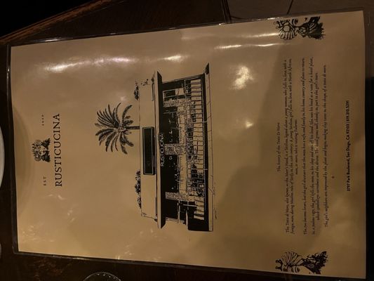 Menu photo 3 Rusticucina San Diego, CA