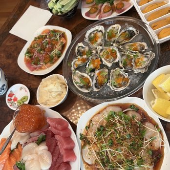 Tokyo Fish Market - Scallops, toro, salmon, hamachi, maguro, uni & ikura eggs  (all sashimi grade)   Kumamoto & Miyagi oysters (need to shuck yourself) - Seafood Markets Near Me - Berkeley, California
