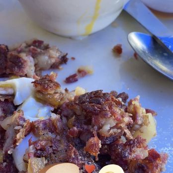 Trendy's - Poached Eggs with Corned Beef Hash - Breakfast & Brunch Near Me - Redding, California