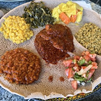 Dukem Ethiopian Restaurant - Combination platter - Ethiopian Near Me - Washington, DC, District of Columbia