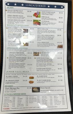 Menu photo 2 Weeze's Cafe Bartlesville, OK