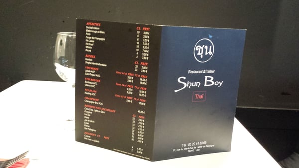 Menu photo 2 Shun Boy Lille, 59 Menu photo 2 Shun Boy Lille, 59