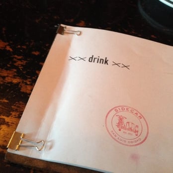 Sidecar - Drink menu - New American Near Me - San Luis Obispo, California Sidecar - Drink menu - New American Near Me - San Luis Obispo, California