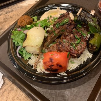 Hummus Grill - Lamb chops plate - Mediterranean Near Me - Chicago, Illinois Hummus Grill - Lamb chops plate - Mediterranean Near Me - Chicago, Illinois