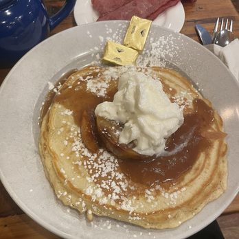 The Cure Cafe - Maple peach pancakes - Breakfast & Brunch Near Me - Stroudsburg, Pennsylvania
