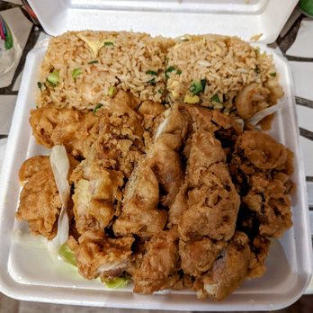 China Doll Restaurant - Boneless chicken w Double shrimp fried Rice - Chinese Near Me - Harvey, Louisiana