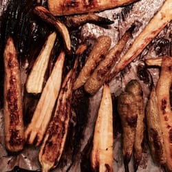 Riverdog Farm - Roasted parsnips. So sweet and so delicious.  Thanks Riverdog!