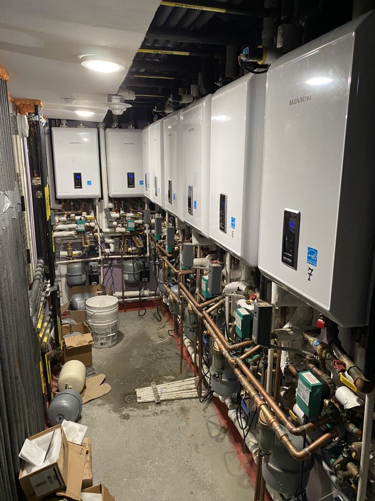 Slide of plumbing service