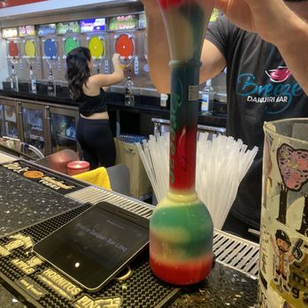 Breeze Daiquiri Bar - Cherry, Pina Colada and Blueberry Wipeout with Mango Malibu - Cocktail Bars Near Me - Las Vegas, Nevada