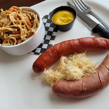 The Deli - From top, Thai noodle salad, Spicy Elk sausage, sauerkraut and Bavarian sausage - Grocery Near Me - Whitehorse, Yukon The Deli - From top, Thai noodle salad, Spicy Elk sausage, sauerkraut and Bavarian sausage - Grocery Near Me - Whitehorse, Yukon