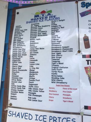 Menu photo 3 M T A Shaved Ice Garland, TX Menu photo 3 M T A Shaved Ice Garland, TX