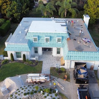 Kingdom Roofing - TPO/TAPER flat roof with STANDING SEAM MANSARD! - Roofing Near Me - Venice, Florida