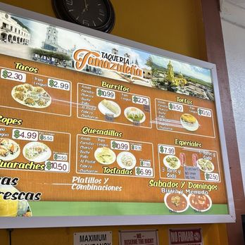 Taqueria Tamazulena - Menu - Mexican Near Me - Ontario, California Taqueria Tamazulena - Menu - Mexican Near Me - Ontario, California