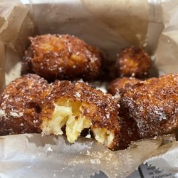 Sammie Up - Parm tots - breaded, fried tater tots with olive oil, sea salt, garlic, parmesan, and fresh parsley