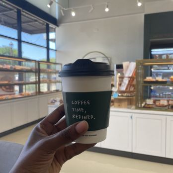 Tous les Jour - Small lavender latte - Bakeries Near Me - Colleyville, Texas Tous les Jour - Small lavender latte - Bakeries Near Me - Colleyville, Texas