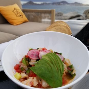 Sunset Monalisa - Sea Bass Ceviche. - Mediterranean Near Me - Cabo San Lucas, BCS