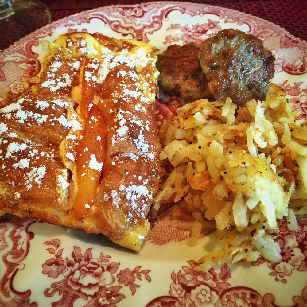 Peach French Toast with Rosemary garlic hash brown!! Peach French Toast with Rosemary garlic hash brown!!