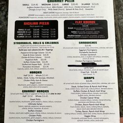 Pomodoro's - Menu of pizzas, strombolis, calzones, hoagies, burgers, wraps, etc.