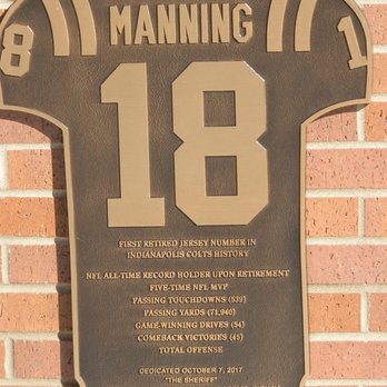 Peyton Manning Statue - Peyton Manning statue by Ryan Feeney 2017 - Public Art Near Me - Indianapolis, Indiana Peyton Manning Statue - Peyton Manning statue by Ryan Feeney 2017 - Public Art Near Me - Indianapolis, Indiana