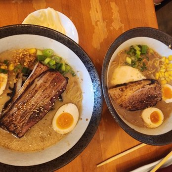 Kintaro Ramen - Tonkotsu and Miso, both very creamy - Ramen Near Me - Arlington, Texas