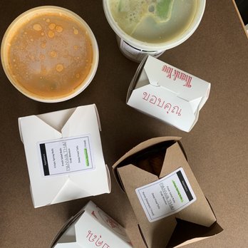 Panwa Thai - a bowl of soup, a bowl of soup, and a carton of milk - Thai Near Me - Seattle, Washington Panwa Thai - a bowl of soup, a bowl of soup, and a carton of milk - Thai Near Me - Seattle, Washington