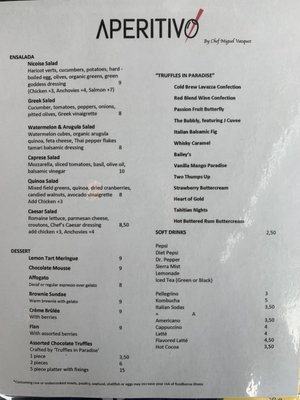 Menu photo 1 Aperitivo Boulder, CO