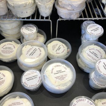 Bagel Street Cafe - To go cream cheeses as well as shmears - Breakfast & Brunch Near Me - Pleasanton, California Bagel Street Cafe - To go cream cheeses as well as shmears - Breakfast & Brunch Near Me - Pleasanton, California