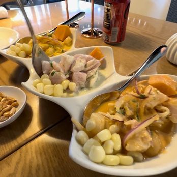Embarcadero 41 - Piqueo 3 Ceviches Mixto Corvina - Peruvian Near Me - Sunrise, Florida Embarcadero 41 - Piqueo 3 Ceviches Mixto Corvina - Peruvian Near Me - Sunrise, Florida