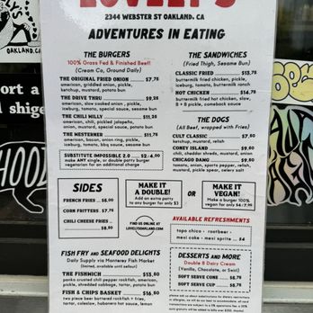 Lovely's - Menu as of 3/10/24 - Burgers Near Me - Oakland, California Lovely's - Menu as of 3/10/24 - Burgers Near Me - Oakland, California