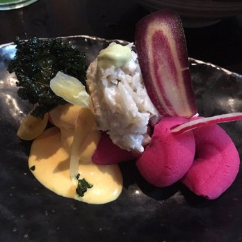 Tanta - Causa salad: sunchoke tartare, heirloom carrots, candy beets, yellow causa, huancaina - Peruvian Near Me - Chicago, Illinois