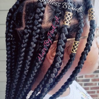 Hair By Pink-A - Large Knotless Braids - Hair Extensions Near Me Hair By Pink-A - Large Knotless Braids - Hair Extensions Near Me