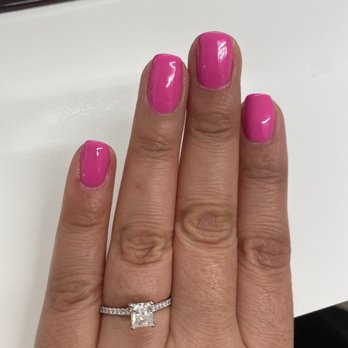 HN Passion Nails - Cut on pinky and ring finger, polish on edges - Nail Salons Near Me - Glendale, California