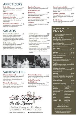 Menu photo 5 Di Trapani's Italian Bistro Rolla, MO Menu photo 5 Di Trapani's Italian Bistro Rolla, MO