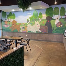 Inside the restaurant
