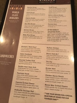 Menu photo 7 Stacked, A Montana Grill Billings, MT