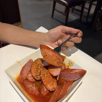 Fiery Crab Seafood Restaurant and Bar - Sausages - Seafood Near Me - Brea, California Fiery Crab Seafood Restaurant and Bar - Sausages - Seafood Near Me - Brea, California